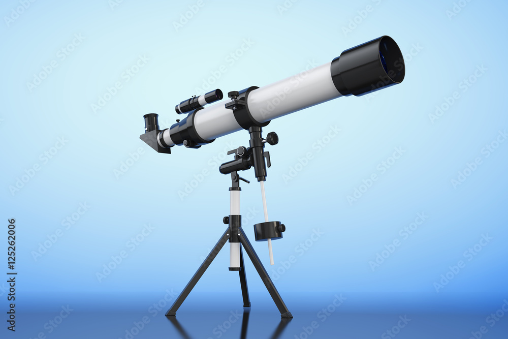 Telescope on Tripod. 3d Rendering Telescope on Tripod. 3d Rendering