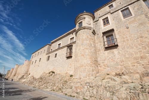 Scenic medieval city walls of Avila on a sunny day, Spain. © herraez