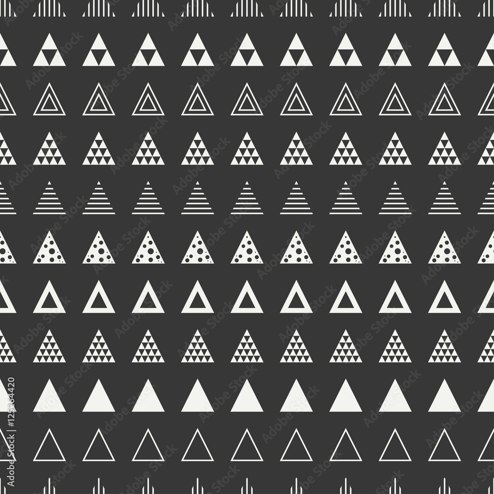 Geometric line monochrome abstract hipster seamless pattern with triangle. Wrapping paper. Scrapbook paper. Tiling. Vector illustration. Background. Graphic texture for your design, wallpaper. Geometric line monochrome abstract hipster seamless pattern with triangle. Wrapping paper. Scrapbook paper. Tiling. Vector illustration. Background. Graphic texture for your design, wallpaper.