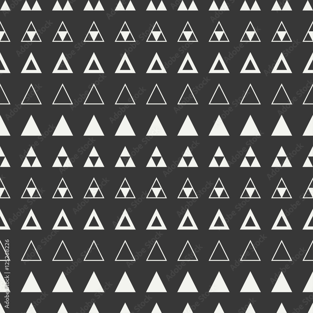 Geometric line monochrome abstract hipster seamless pattern with triangle. Wrapping paper. Scrapbook paper. Tiling. Vector illustration. Background. Graphic texture for your design, wallpaper. Geometric line monochrome abstract hipster seamless pattern with triangle. Wrapping paper. Scrapbook paper. Tiling. Vector illustration. Background. Graphic texture for your design, wallpaper.
