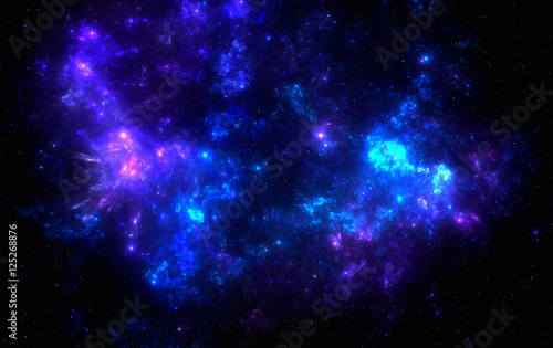 Fototapeta Naklejka Na Ścianę i Meble -  Deep space nebula with stars.