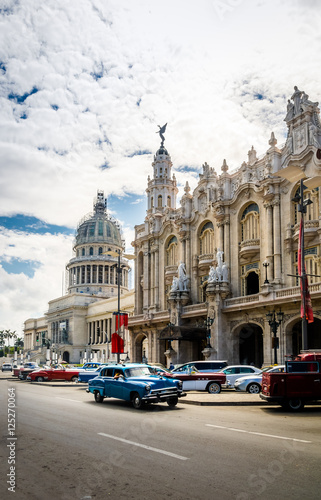 Great Theater (Gran Teatro) and Capitolio - Havana, Cuba © diegograndi