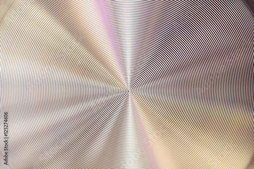 background, texture: abstract detail of round brushed metal