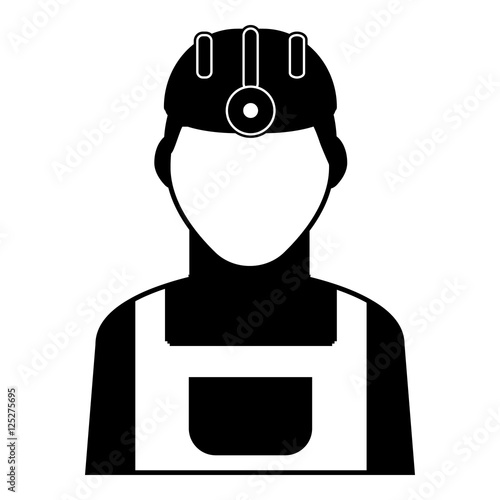 Miner icon. Simple illustration of miner vector icon for web