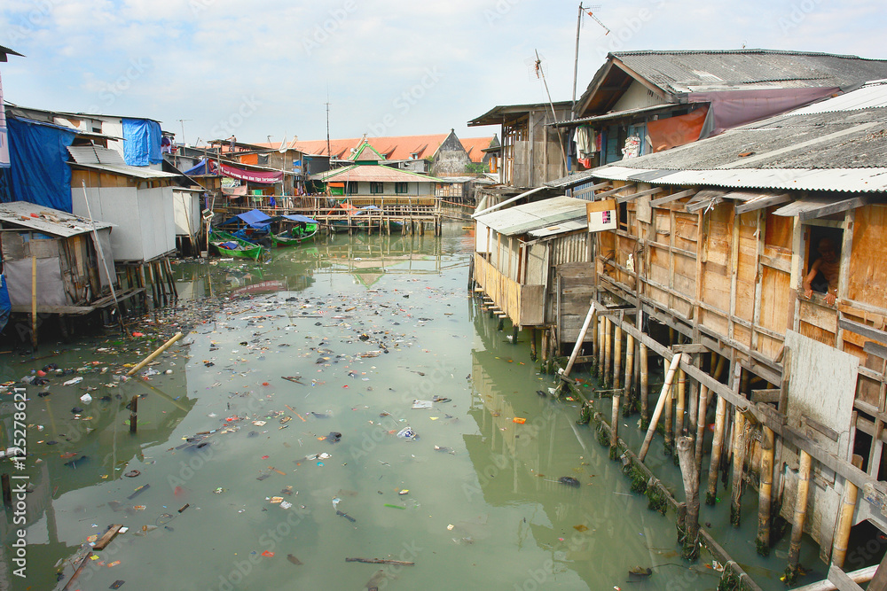 Sunda Kelapa -  old port of Jakarta - capital of Indonesia
 - obrazy, fototapety, plakaty 