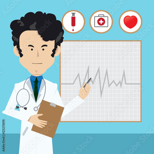 Professional doctor man background.