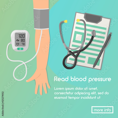 Blood Pressure Vector Illustration