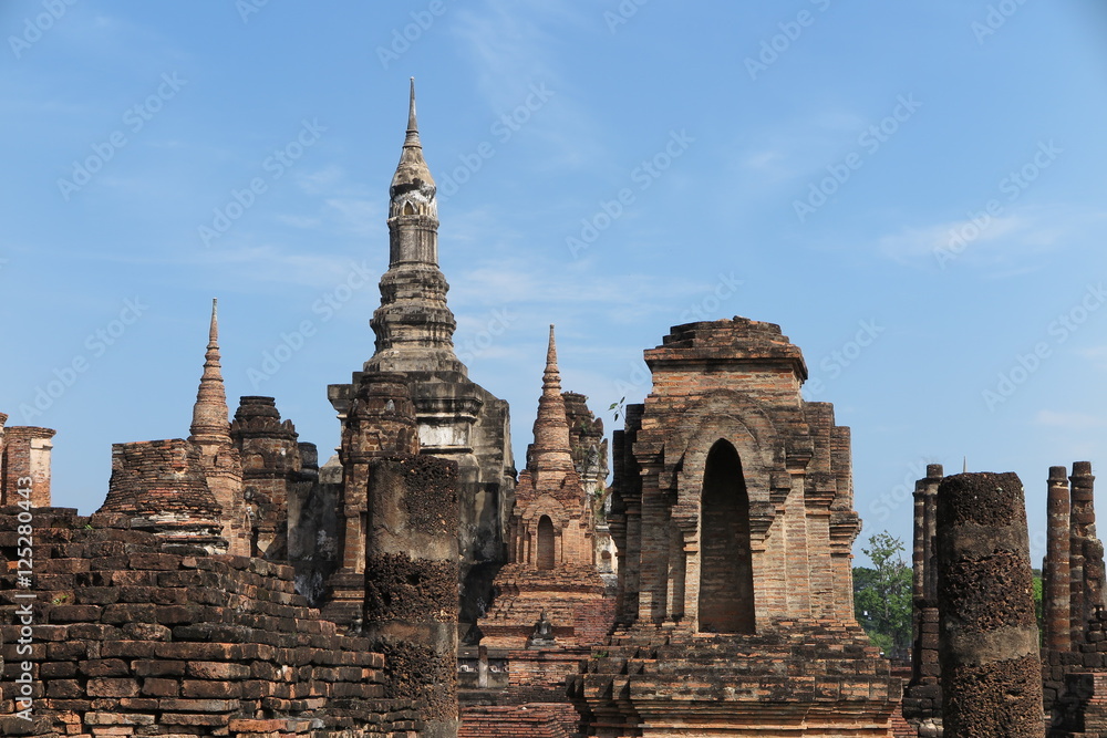 Sukhothai historical park, Wat Mahathat, Unesco world heritage, Sukhothai Thailand