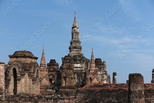 Sukhothai historical park  Wat Mahathat  Unesco world heritage  Sukhothai Thailand