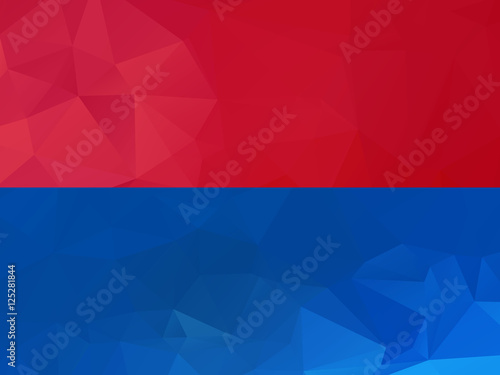 Horizontal polygonal banners