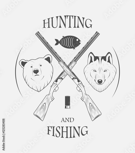 hunting and fishing logo