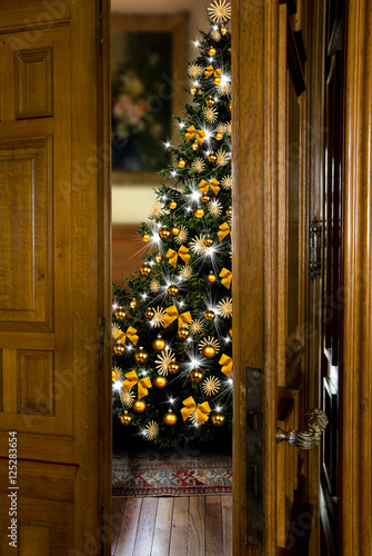 Tür ins Weihnachtszimmer