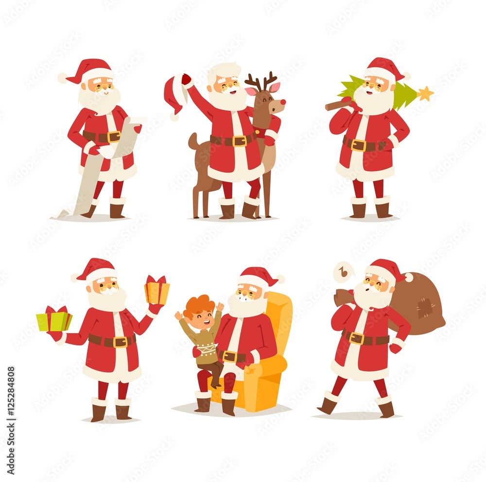 Christmas santa claus vector illustration. Christmas santa claus vector illustration.