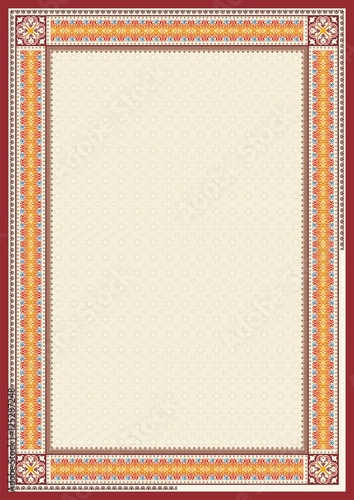 Arabic – Islamic art border frame design 