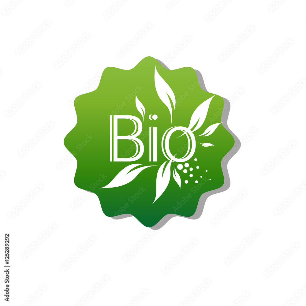 Eco Friendly Organic Natural Product Web Icon Green Logo Flat Vector Illustration Eco Friendly Organic Natural Product Web Icon Green Logo Flat Vector Illustration
