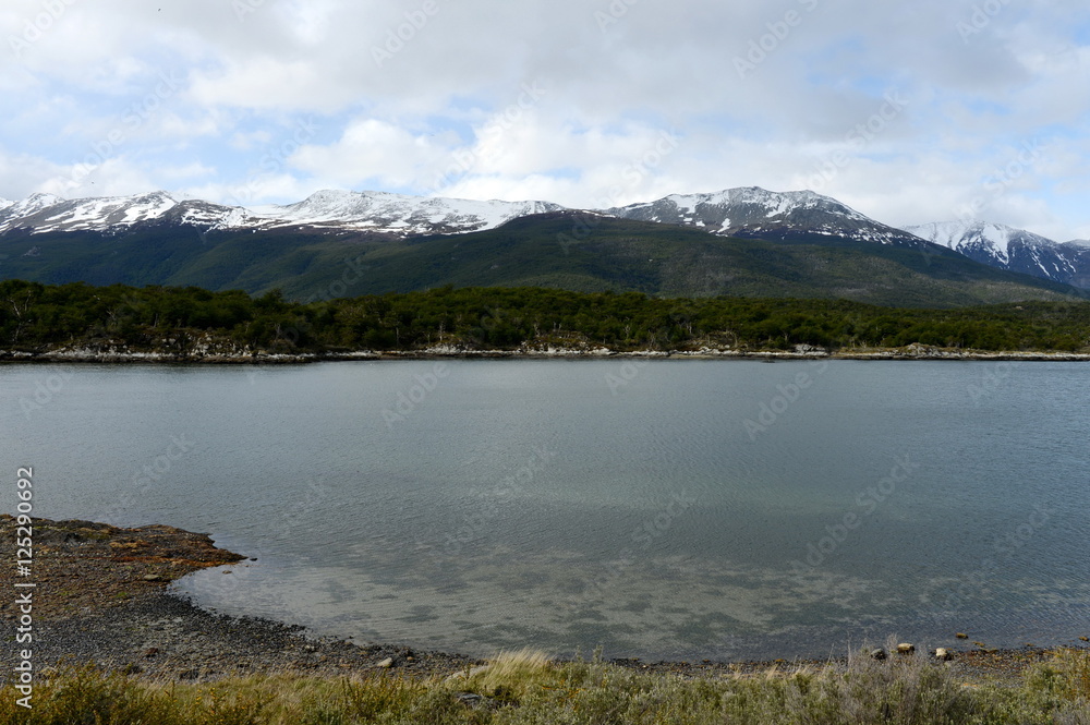 Bay Lapataia in the national Park of Tierra del Fuego.