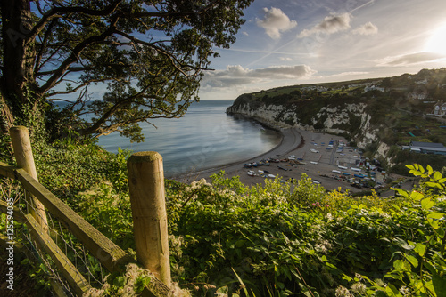 Foto British heritage village of Beer in Devon,UK