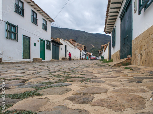 Cobbled and antique  street