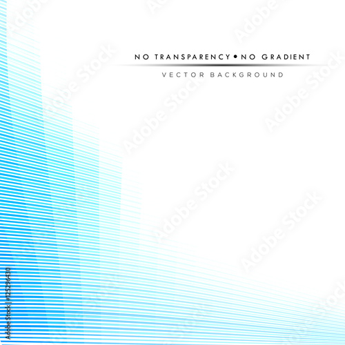 Abstract blue lines background with white copyspace area.
