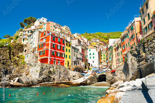 Riomaggiore, Cinque Terre, Italy photo