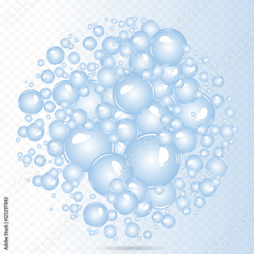 Soap bubbles background. Air bubbles. Bubbles in a water.