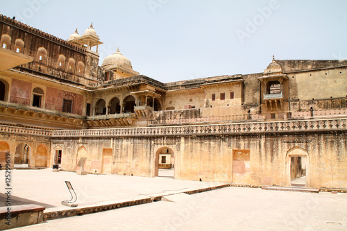 View inside the Jaipur Amer Fort, India