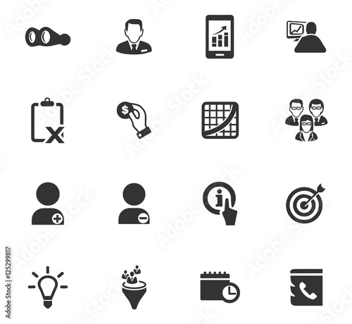 Business icons set