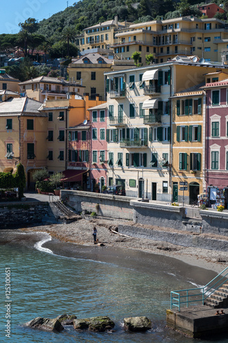 Nervi  Genoa  Italy. Seaside village.