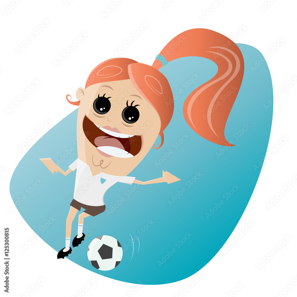 funny soccer girl