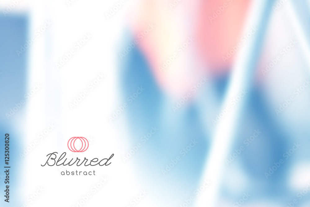 vector abstract background with blurred lines and shapes