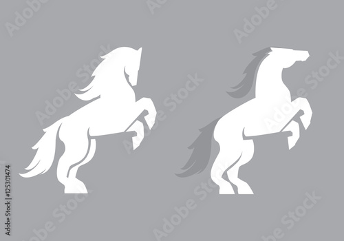 Vector horse logo template. Horse icon art.