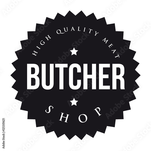 Butcher Shop vintage stamp vector