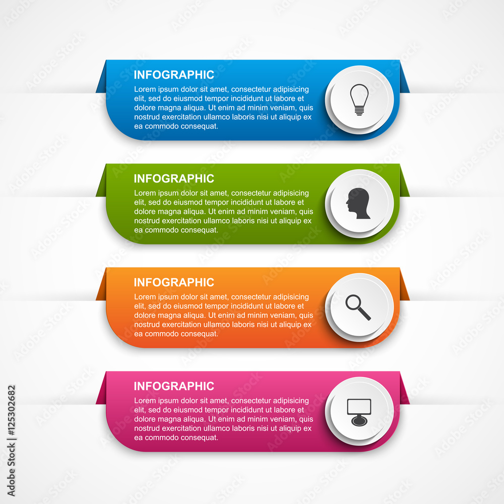 Abstract options infographics template. Abstract options infographics template.