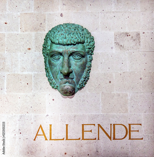 General Ignacio Allende Bust Statue Alhondiga de Granaditas Guan photo