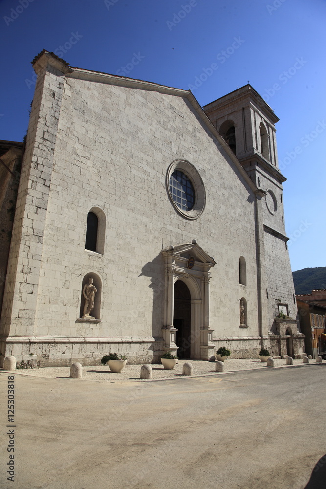Italia,Umbria,Norcia, chiesa di San Benedetto