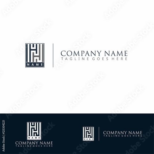logo for business company with letter H