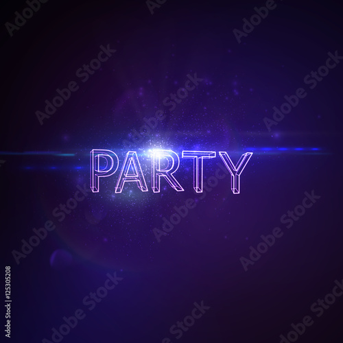 Party 3D Neon Sign
