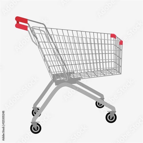 Shopping cart Vector illustration.