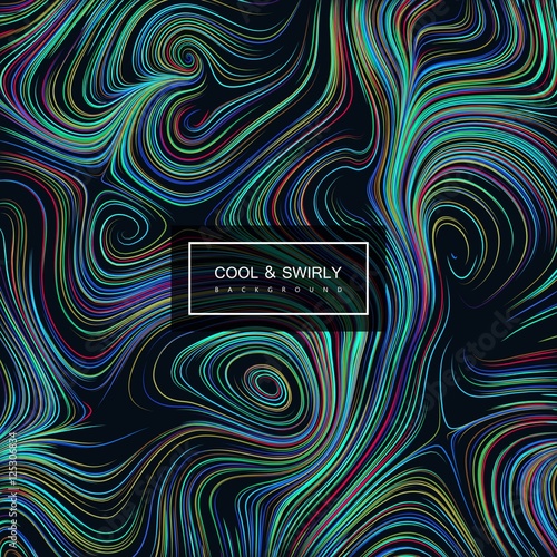 Abstract artistic curl background