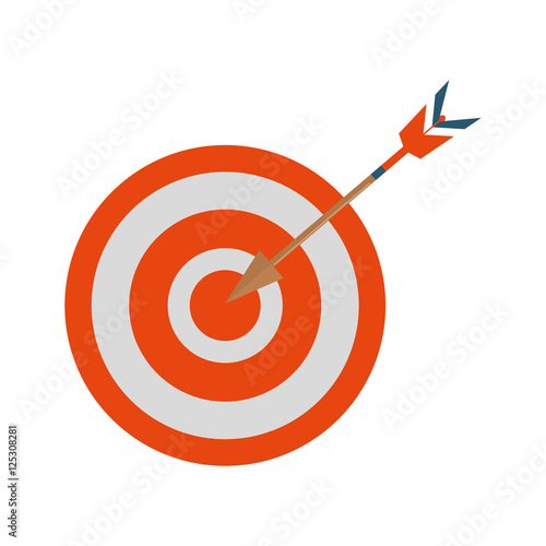 arrow target isolated icon vector illustration design