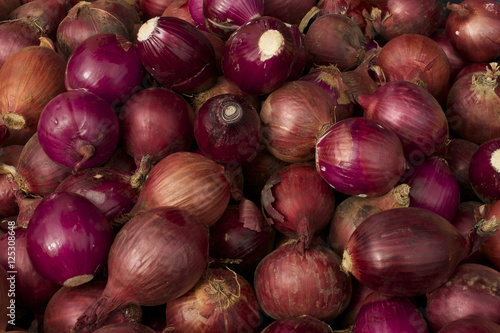 Onions at a market