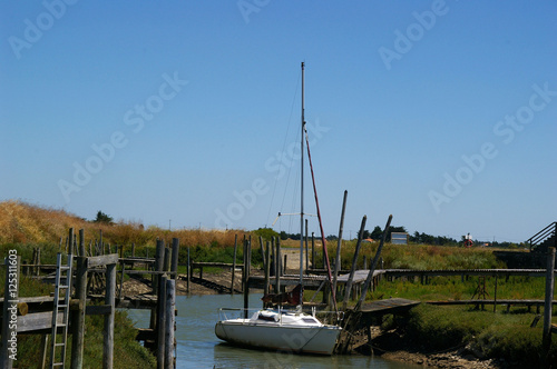 Canvas Print VOILIER DANS LA RADE