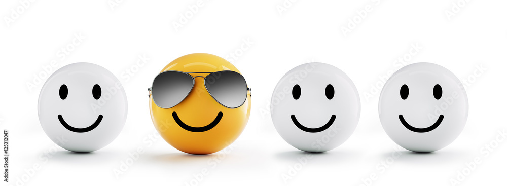 Obraz premium Sonnenbrillen-Smiley