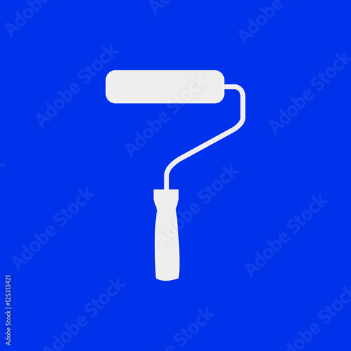 roller icon stock vector illustration flat design