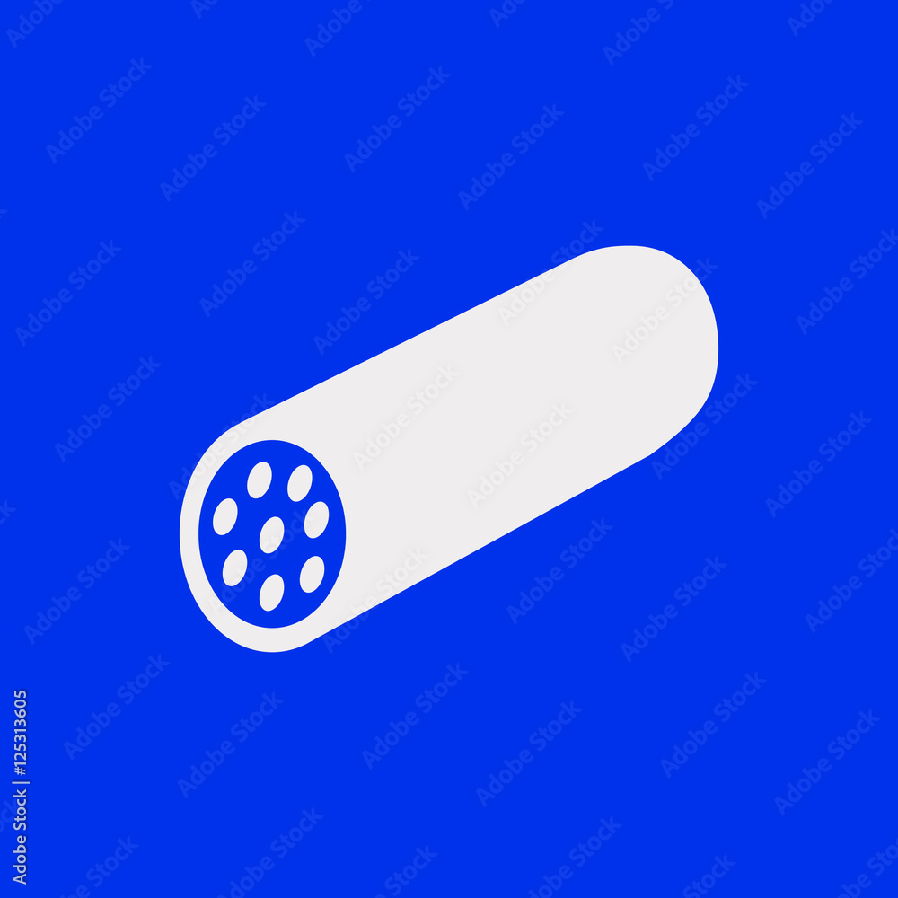 icon sausage stock vector illustration flat design icon sausage stock vector illustration flat design