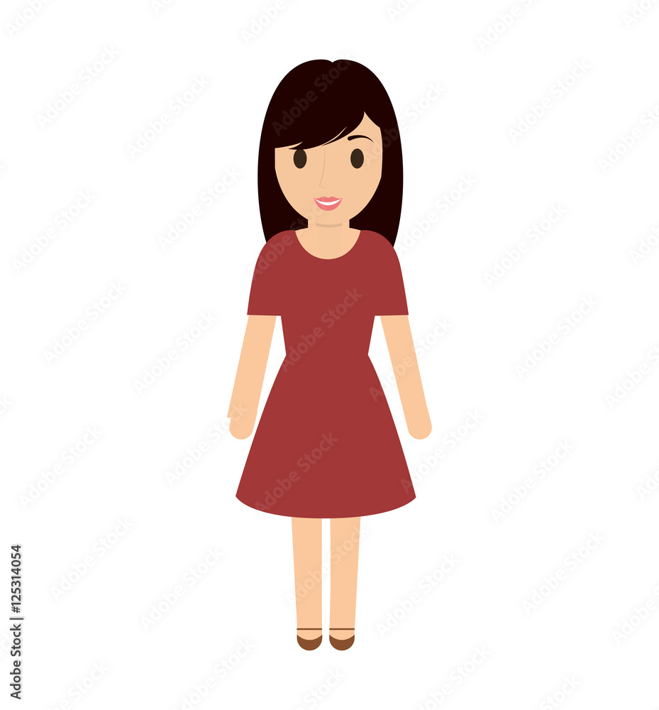 teen girl character avatar vector illustration design teen girl character avatar vector illustration design