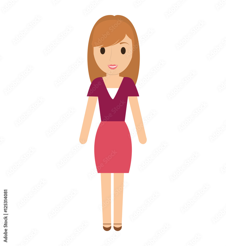 teen girl character avatar vector illustration design teen girl character avatar vector illustration design
