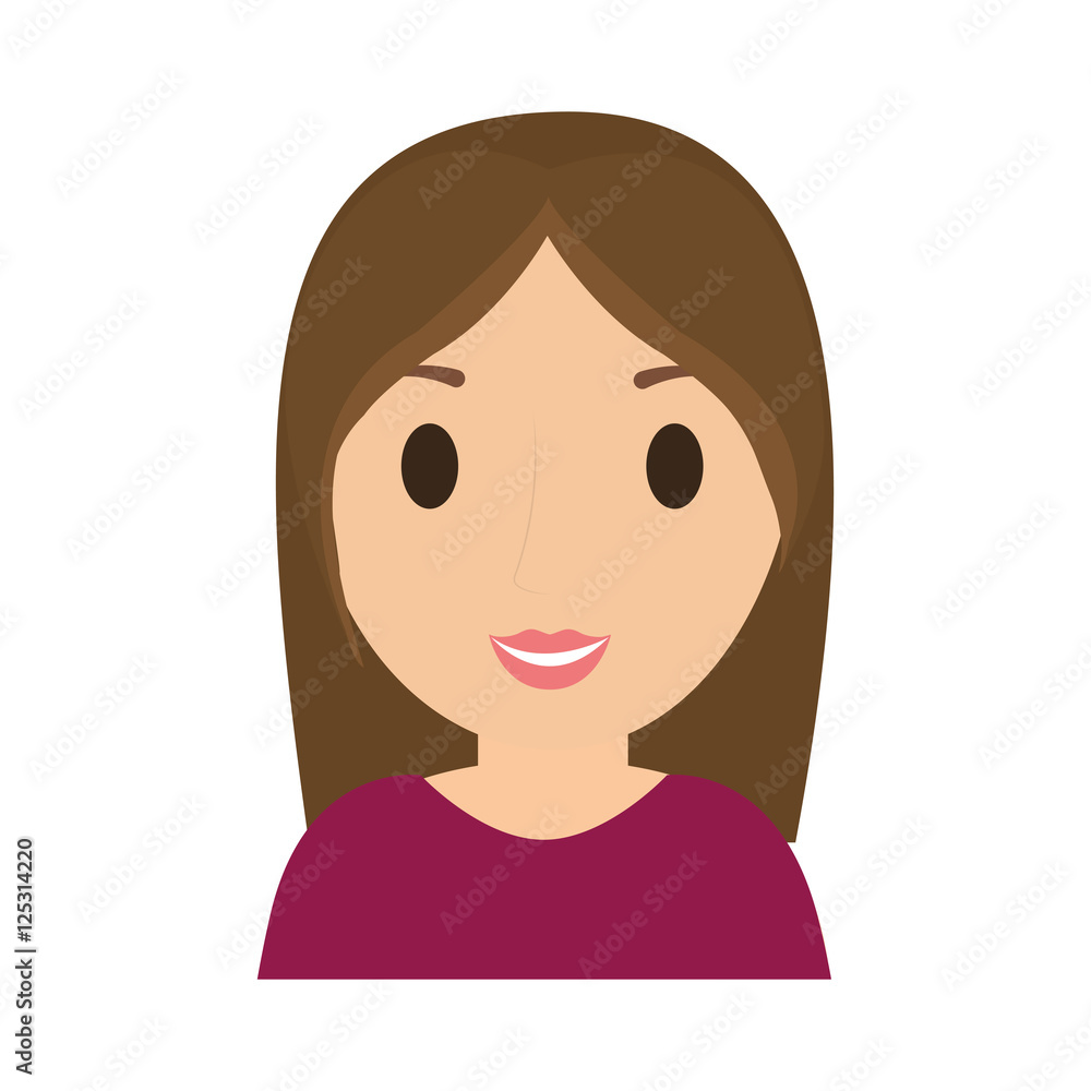 teen girl character avatar vector illustration design teen girl character avatar vector illustration design