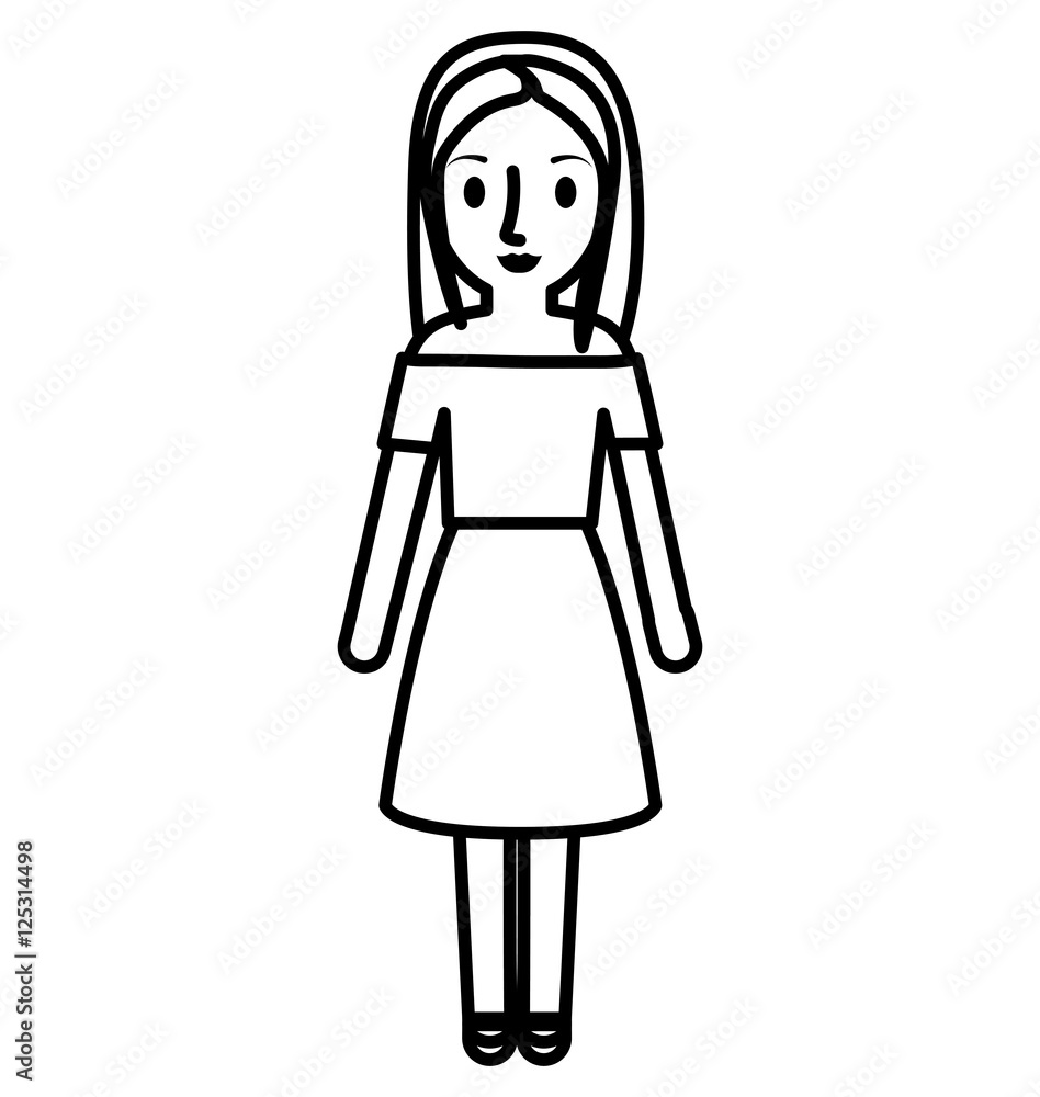 teen girl character avatar vector illustration design teen girl character avatar vector illustration design