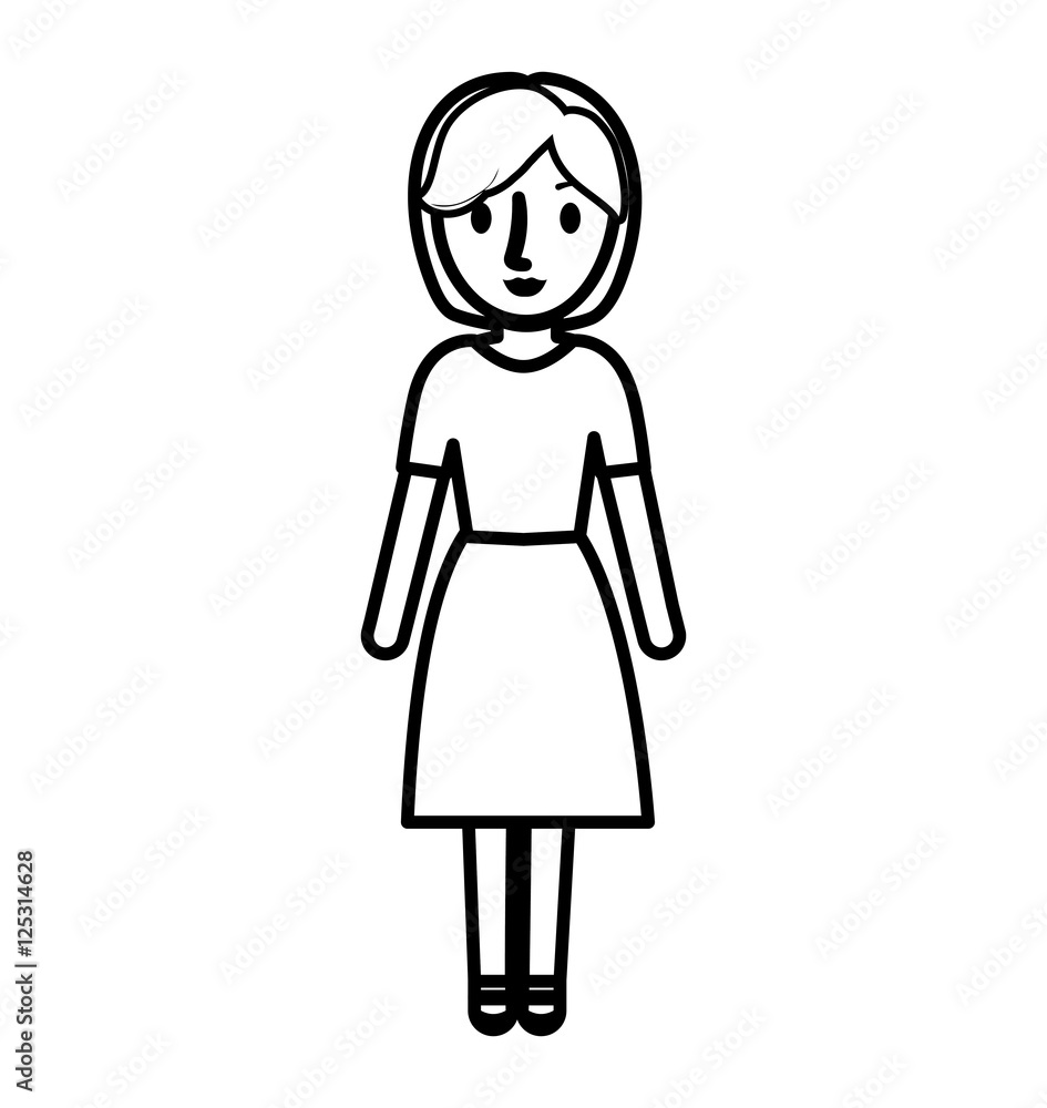 teen girl character avatar vector illustration design teen girl character avatar vector illustration design